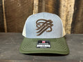TTP Grey/Army Olive/ Birch- Leather Cut Out