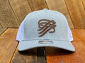 TTP Heather Grey/ Leather Patch Cut Out