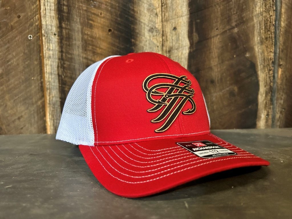 TTP Red/White/ Leather Patch Cut Out